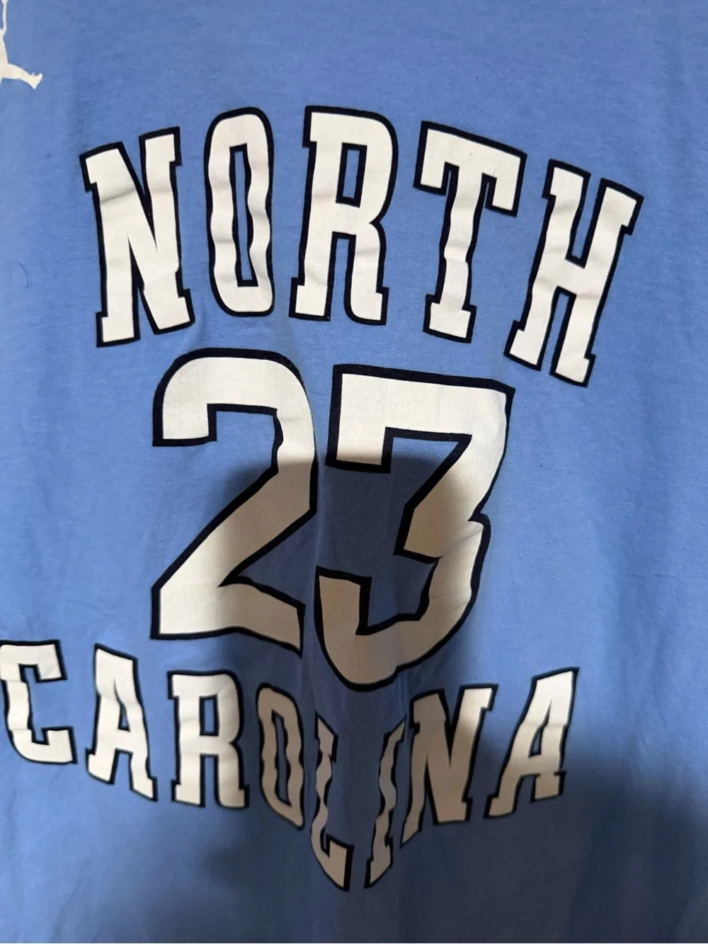 Jordan Men's 23 Graphic Tee in Light Blue with White Numbers